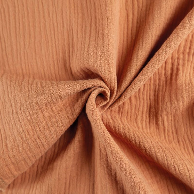 Rideau VISTA gaze de coton terracotta 130x240cm