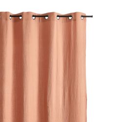 Rideau VISTA gaze de coton terracotta 130x240cm