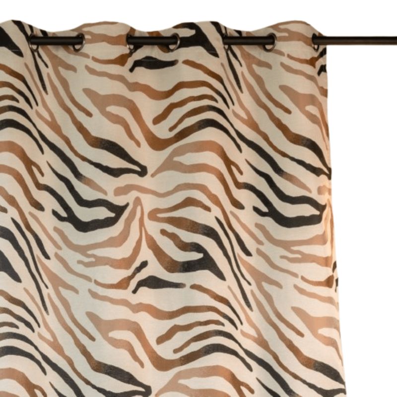 Rideau GORO effet savane ocre 140x260cm
