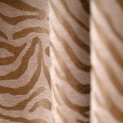 Rideau OSHA effet animal ocre 140x260cm