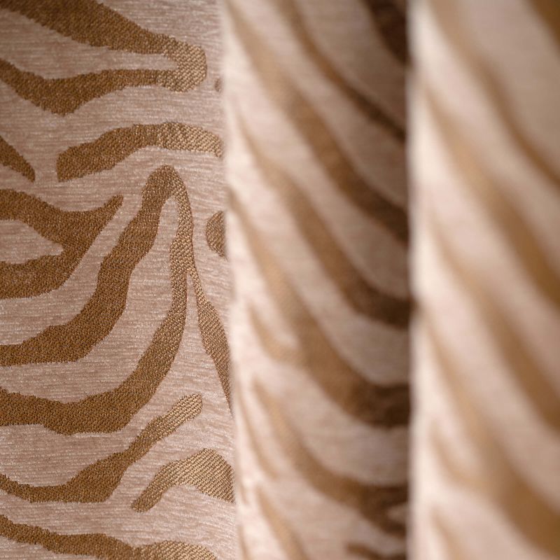 Rideau OSHA effet animal ocre 140x260cm