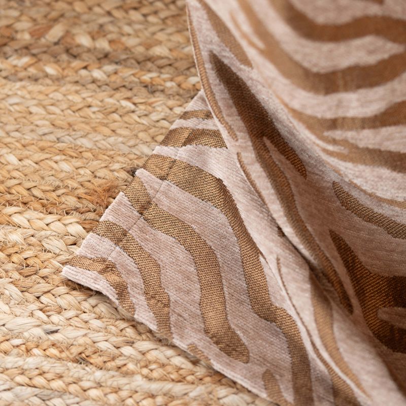 Rideau OSHA effet animal ocre 140x260cm