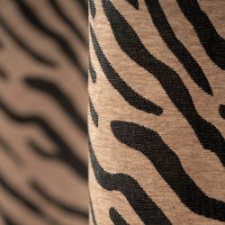 Rideau OSHA effet animal noir 140x260cm