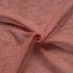 Voilage CIGAL polyester rose thé 140x240cm