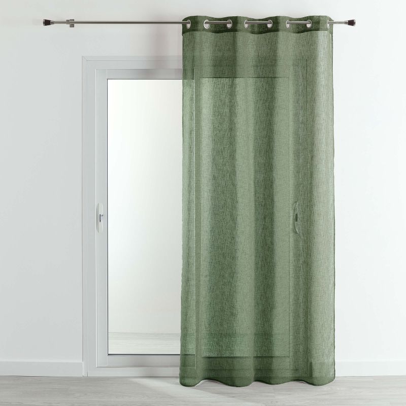 Voilage CIGAL polyester vert olive 140x240cm