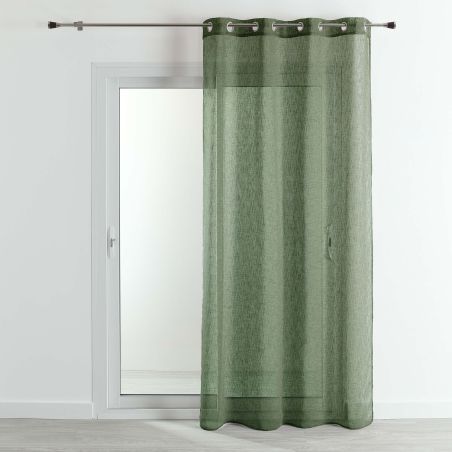 Voilage CIGAL polyester vert olive 140x240cm