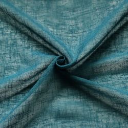 Voilage CIGAL polyester bleu paon 140x240cm