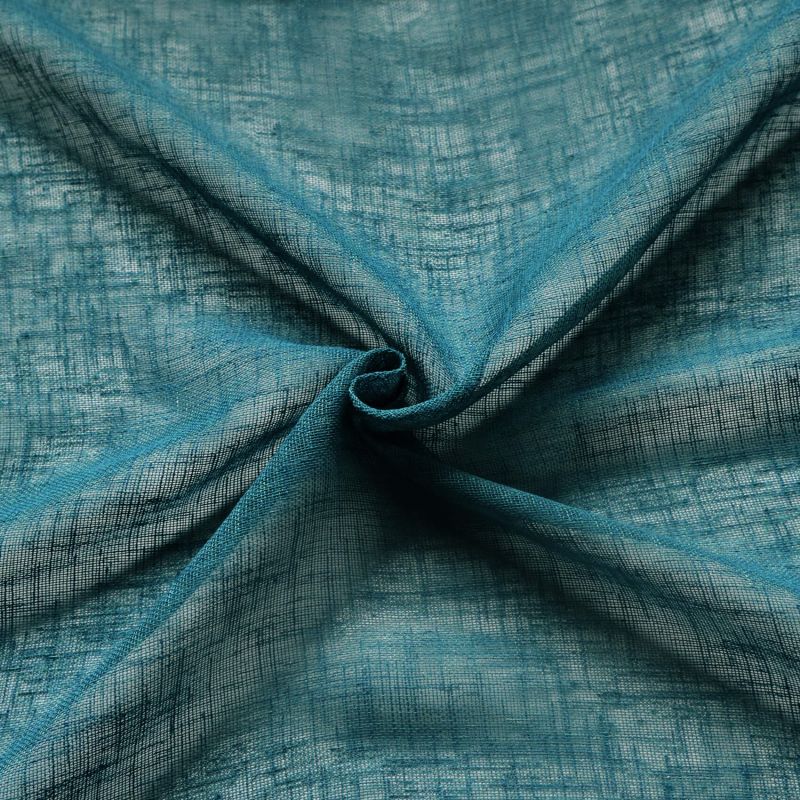 Voilage CIGAL polyester bleu paon 140x240cm