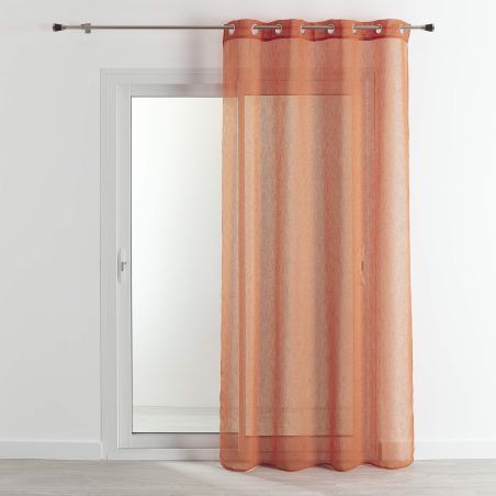 Voilage CIGAL polyester terracotta 140x240cm