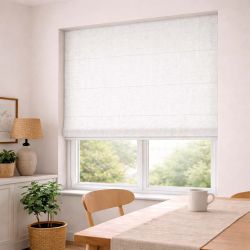 Store bateau MAKI polyester blanc 80x220cm