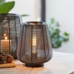 Lampe de table JEFE noir mat Ø22x26 cm