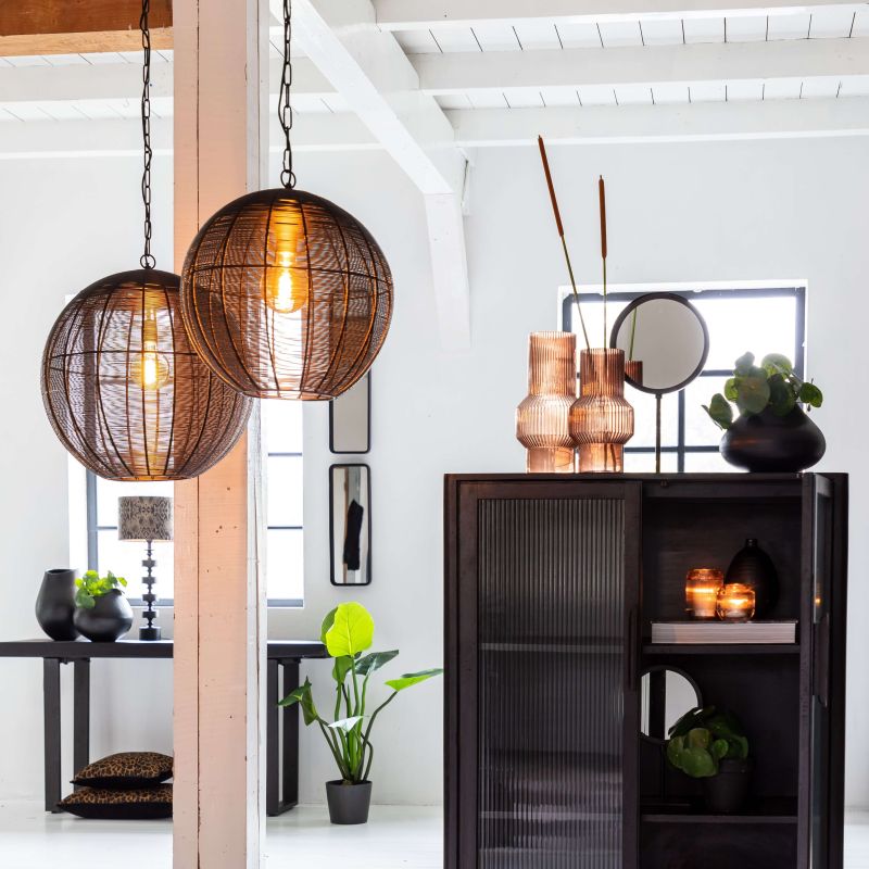 Suspension JEFE noir mat Ø50x54 cm