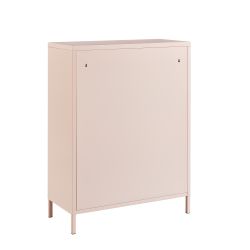 Buffet PANTONE métal rose blush 2 portes 75cm