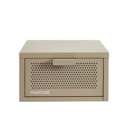 Table de chevet murale PANTONE métal taupe 40cm