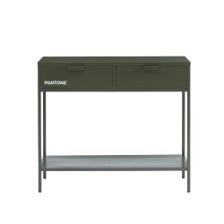 Console PANTONEmétal vert olive foncé 100cm