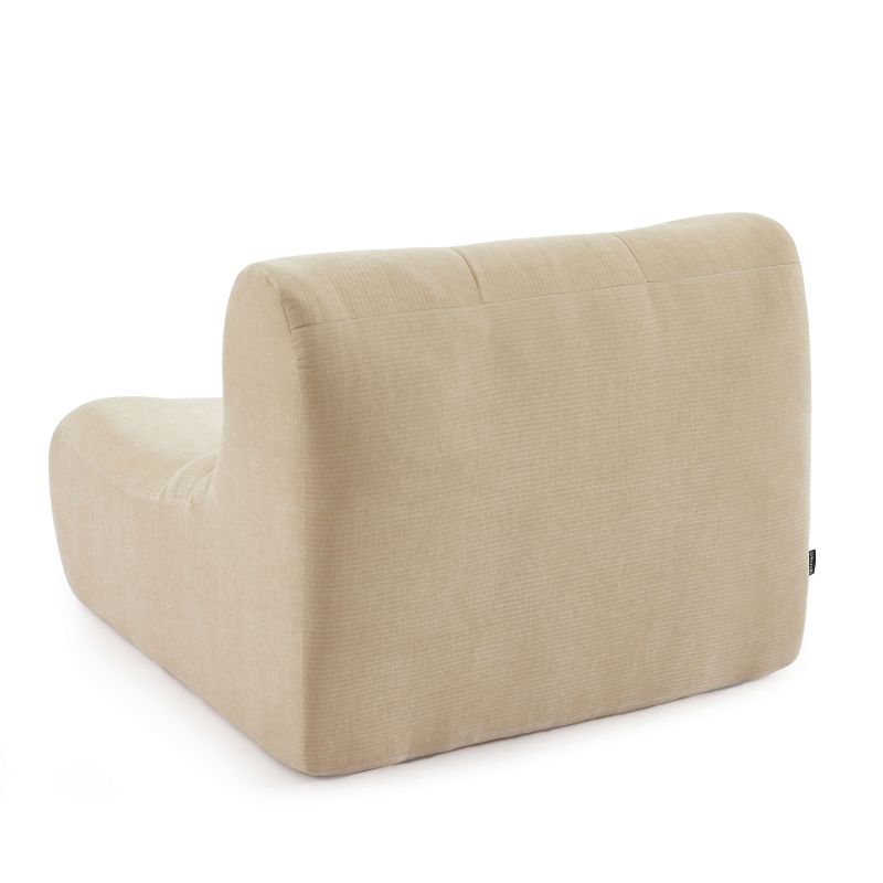 Chauffeuse JANIS modulable 1 place velours beige