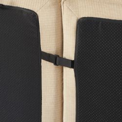 Chauffeuse d'angle JANIS modulable 1 place velours beige