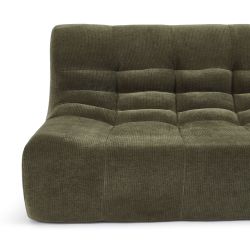 Banquette JANIS modulable 2 places velours vert