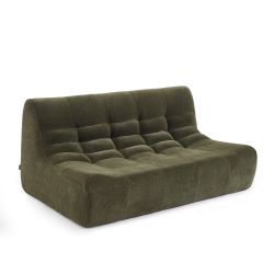 Banquette JANIS modulable 2 places velours vert