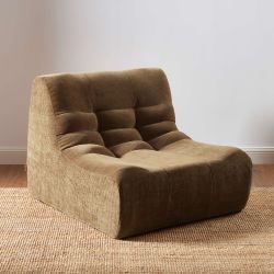 Chauffeuse JANIS modulable 1 place velours marron