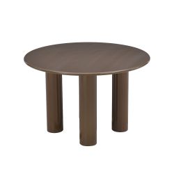 Table de séjour ronde NORI laquée brillante verte 120cm