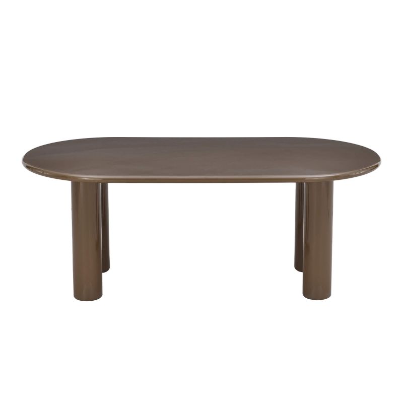 Table de séjour NORI laquée brillante verte 200cm