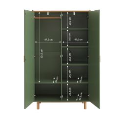 Armoire enfant AURA vert 2 portes