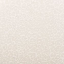 Lot de 2 chaises NOA tissu léopard écru pieds métal finition noyer