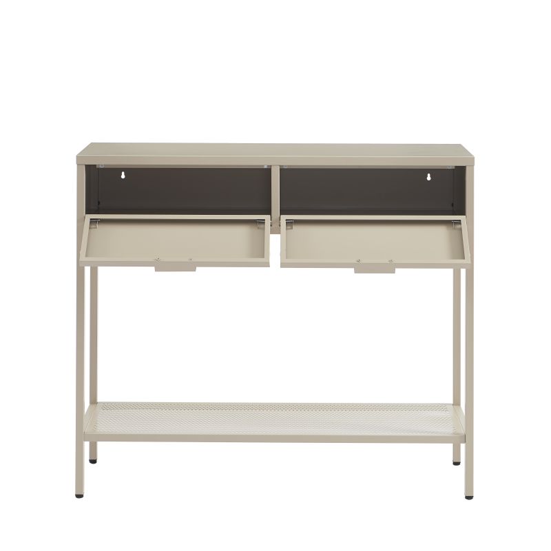 Console PANTONE métal taupe 100cm