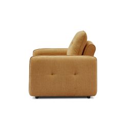 Fauteuil convertible IMPA 1 place tissu chenille orange