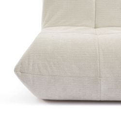 Fauteuil compressé KAIDO tissu beige 1 place