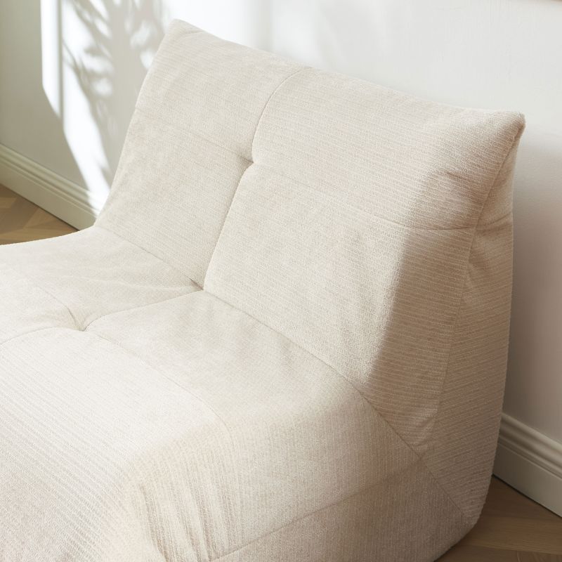 Fauteuil compressé KAIDO tissu beige 1 place