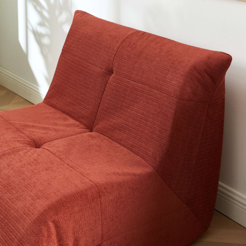 Fauteuil compressé KAIDO tissu terracotta 1 place