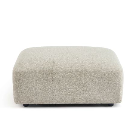 Pouf CORELA tissu beige 1 place