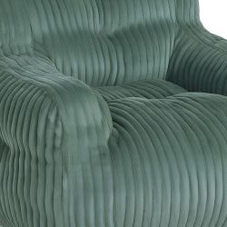 Pouf LUFFY velours côtelé vert