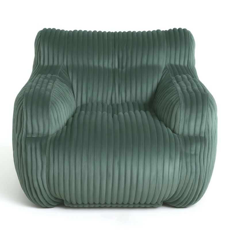 Pouf LUFFY velours côtelé vert