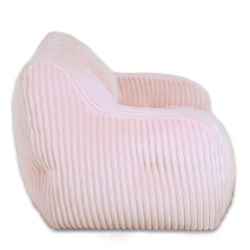 Pouf LUFFY velours côtelé rose