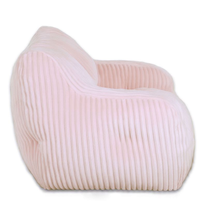 Pouf LUFFY velours côtelé rose