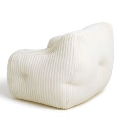 Pouf LUFFY velours côtelé beige