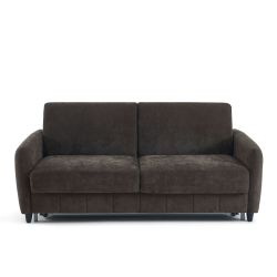 Canapé droit express ORNOA 3 places tissu anthracite