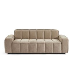 Canapé ALISTAIR 3 places tissu chenille beige