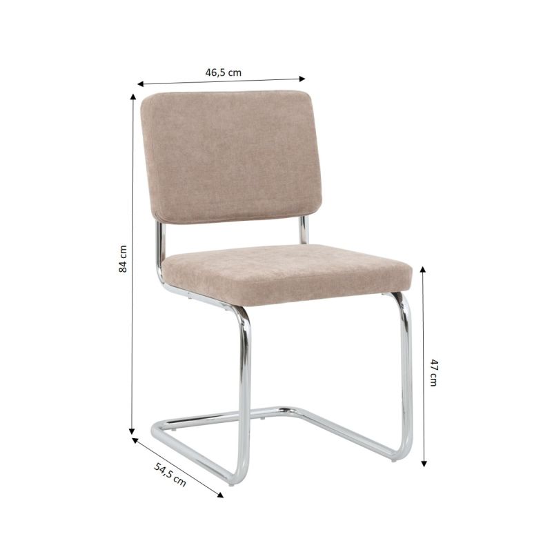Ensemble repas table à manger ovale VASSI effet chêne et lot de 4 chaises JACK tissu marron