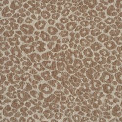 Tête de lit LOUISON tissu jacquard léopard beige 160cm