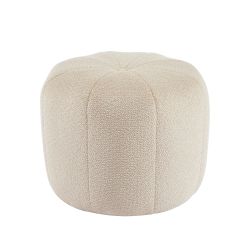 Pouf ASSA tissu beige