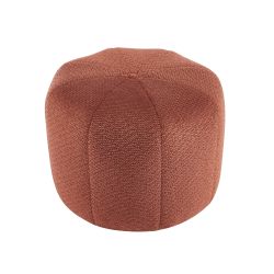 Pouf ASSA tissu bordeaux
