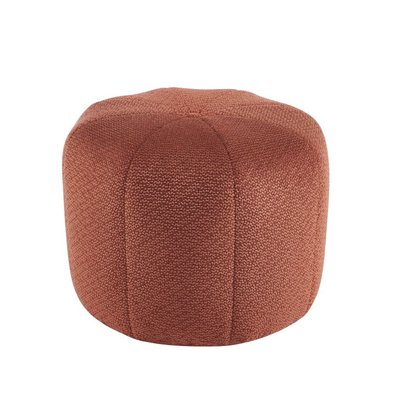 Pouf ASSA tissu bordeaux