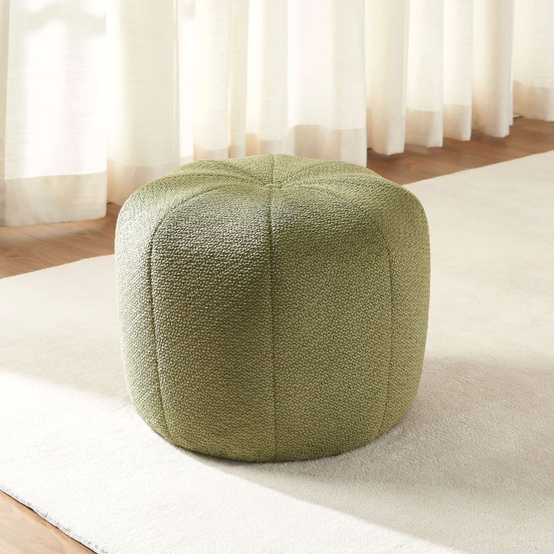 Pouf ASSA tissu kaki