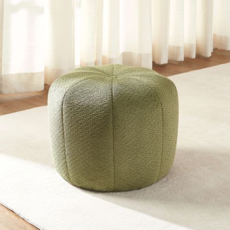 Pouf ASSA tissu kaki
