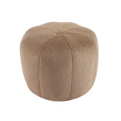 Pouf ASSA tissu marron