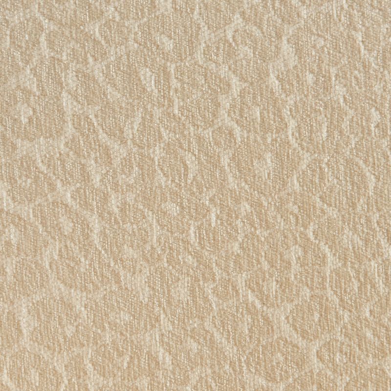 Lot de 2 chaises SERENA tissu jacquard léopard écru et pieds métal marron
